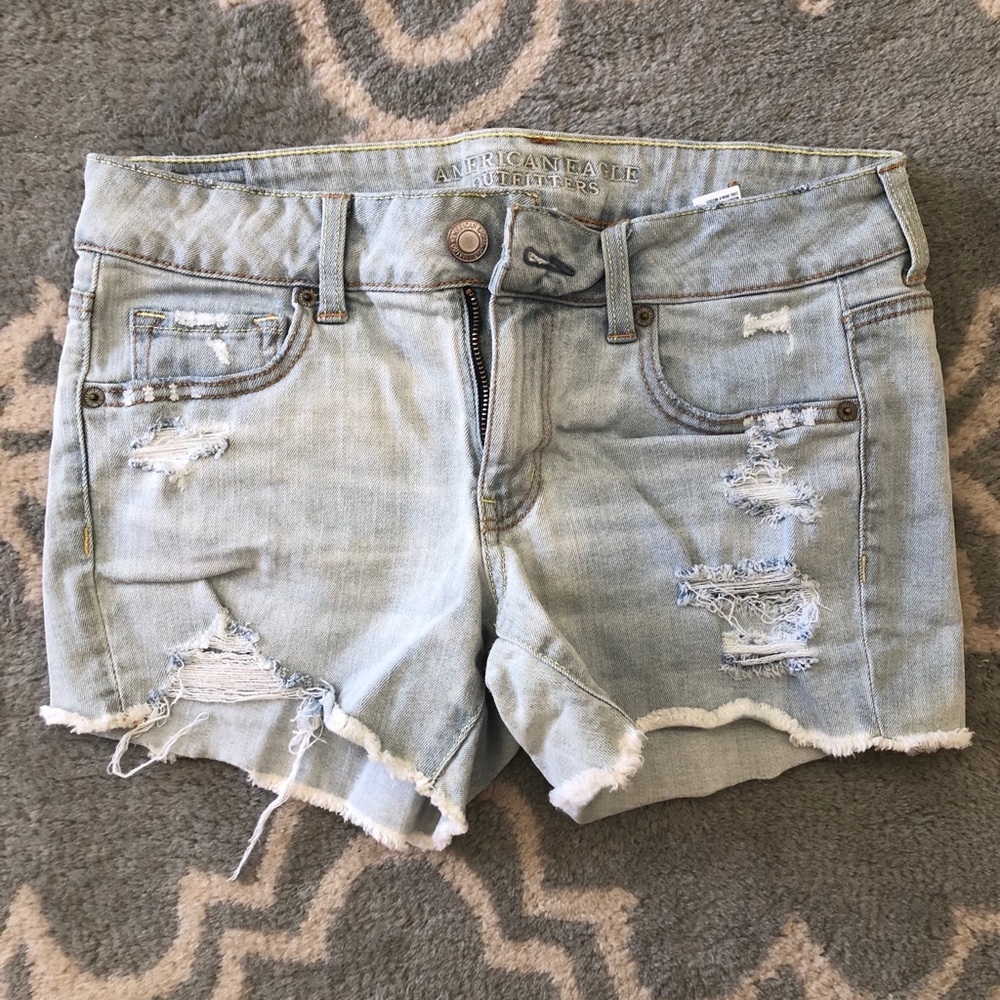 American Eagle Jean Stretch Midi Shorts